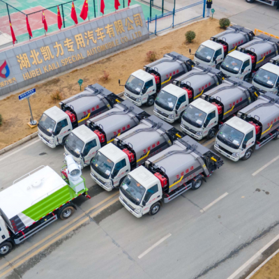 Great Start to 2024 – Kaili’s Foton Navigation Compressed Garbage Truck & H2 Dust Suppression Vehicle Ship in Bulk