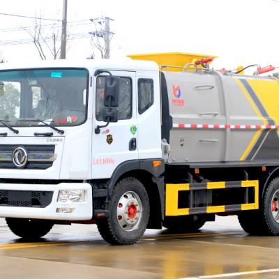 Dongfeng D9-Kitchen Waste Truck 9 m³-Square Tank