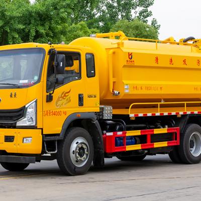 Sinotruk Haoman Combined Sewer Cleaning Truck（Side-Mounted Water Tank）4 m³ Clean Water Tank9 m³ Sewage Tank