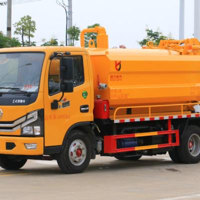 Dongfeng Xiaoduolika Combined Sewer Cleaning Truck（Side-Mounted Water Tank）Blue Plate 1.7 m³ Clean Water Tank3.8 m³ Sewage Tank