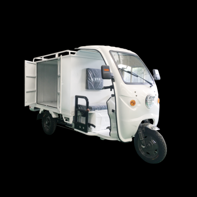 FGQ Heavy-Duty Electric Cargo Tricycle – Enclosed Body, 300-400kg Payload for Freight and Express Delivery